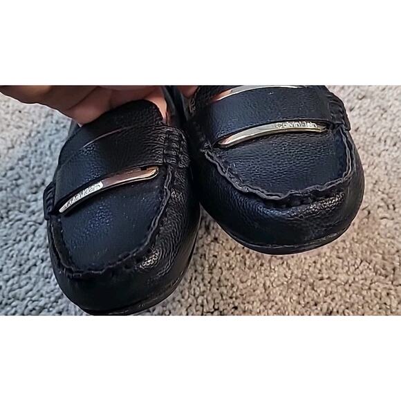 Calvin Klein Leonie Black Loafer Flats Women’s Size 7M Classic Slip-On GUC - Picture 6 of 9